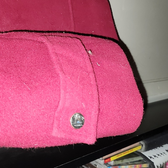 ASHLEY STEWART Fuschia Winter Pea Coat, Zip Up, Size 22/24, EUC - Picture 4 of 6